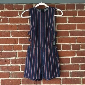 3x1 NYC Stripped Denim Jumper Shorts